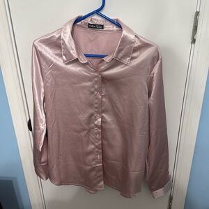 Shein Shiny Button Down